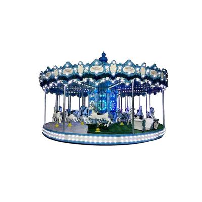 China Amusement park equipment hot sale finely processed amusement park equipment children ride antique electric carousel for sale