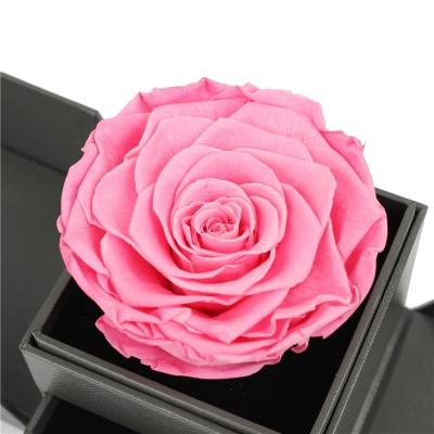 China Decoration Valentines Flowers In A Box , Two Side Open Custom Rose Box for sale