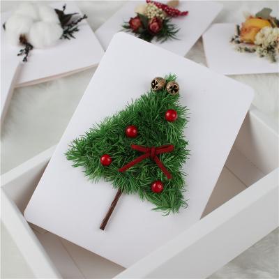 China Creative Diy Beautiful Dried Flowers Card For Christmas Gift Birthday Gift for sale