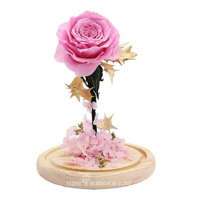 China Bewaarde 4cm5CM Rose Glass Dome For Thanksgiving-Dag Te koop