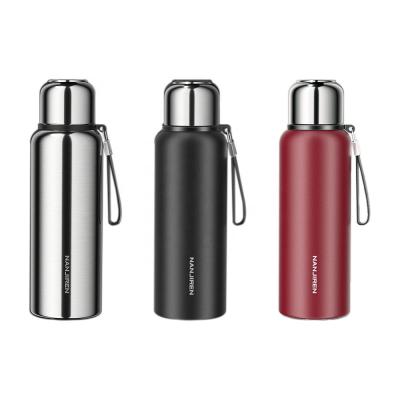 China PORTABLE Double Wall 316 Stainless Steel Vacuum Water Bottle With Cup for sale