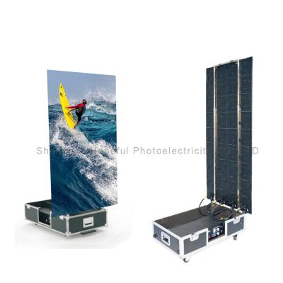 China Indoor and outdoor foldable small panel size can be put in the car compartment mobile led video display screen for sale