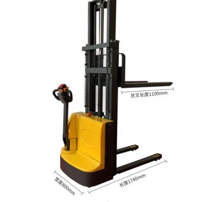 China Hotels Semi Electric Manual Hand Stacker 1500kg Automatic Pallet Forklift for sale