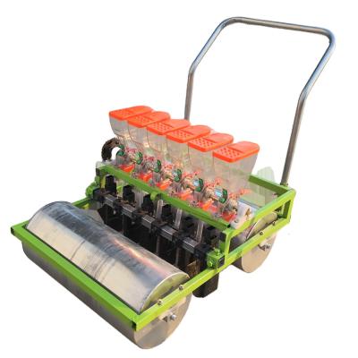 China Manual Hand Push Farm High Precision Seeder 6 Rows Seeder Vegetable Planter for sale