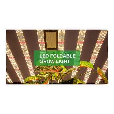 China Seed Starting ETL2021 NEW Updated 660w led grow light full spectrum 640w foldable led panel grow lights foldable dimmable led grow light hig for sale