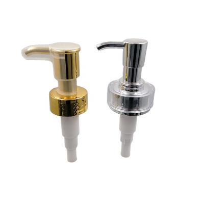 China High Quality Screw Lock System Liquid Plastic Soap Gold And Silver Plated 33/410 Lotion Pump for sale