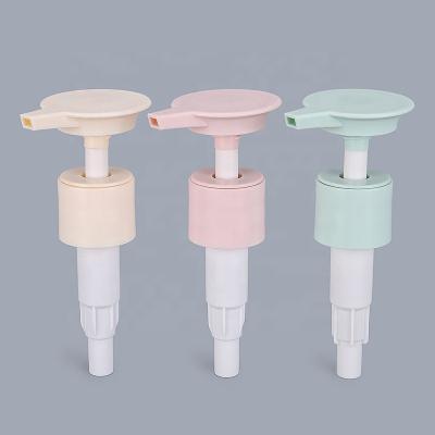 China Screw Lock System Fast Delivery HDPE Dispensing Pumps Mixed Color Gel Dispense Pump Screw Lock Laundry Detergent Dispenser Cap for sale