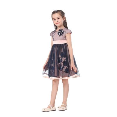 China High Quality Breathable Baby Girl Dress Party Dresses New Princess Kids Organza Dress With Net Fabric for sale