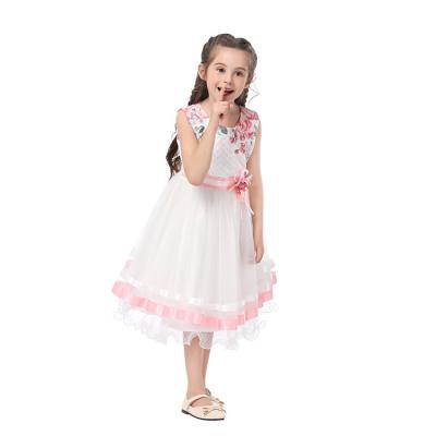 China Low Price Breathable Baby Dress Girl Princess Party Dresses New Kids Organza Dress With Net Fabric for sale