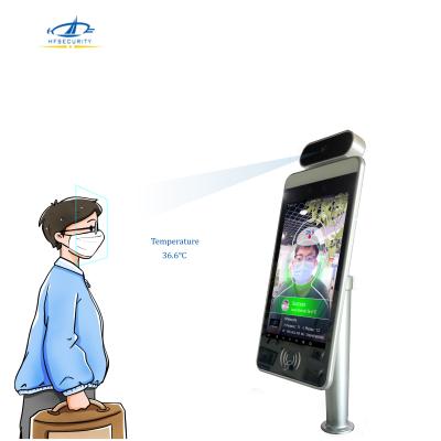 China HFSecurity SDK motion detection is available RA08T biometric face temperature shielding face recognition kiosk for sale