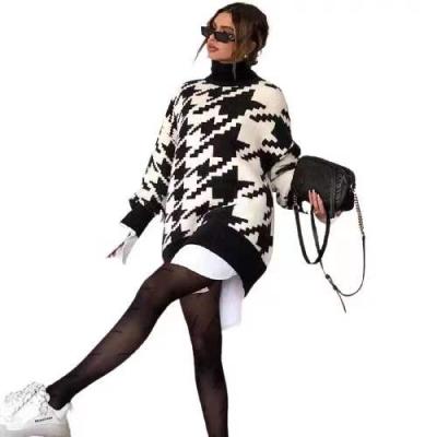 China Professional Full Sleeve Winter Casual Style Breathable Customized High Neck Women Sweaters for sale