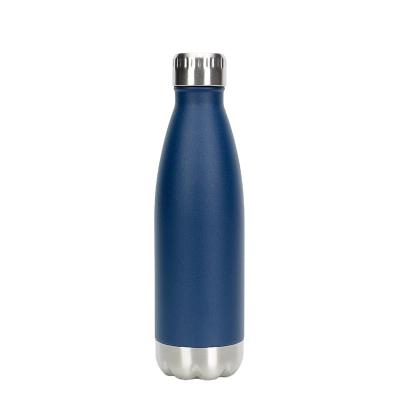 China Factory Wholesale PORTABLE PORTABLE Powder Coated High Quality Sports Water Bottle 500ml Double Wall Insulated Stainless Steel Bottle With Lid for sale