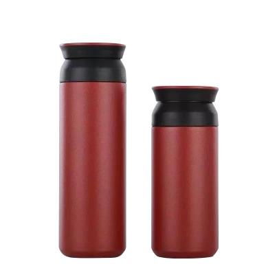 China Eco-Friendly Wholesale Sustainable Thermos 500ml Stainless Steel Vacuum Insulated Water Bottles Wall Coffee Double Tumbler With Handle for sale