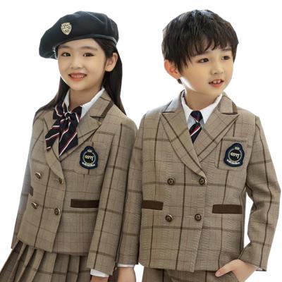 China Custom made khaki japanese jumper jumper boy suit blazer boy school school uniform girls school uniform blazers pants shirts for sale