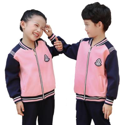 China Pink Primary School School Uniform High Quality Design Clothes Custom Made SU-A-005 for sale