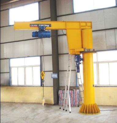 China 1 ton, 2 ton, 3 ton Heavy-Duty Free Standing Jib Crane For With Electric Wire Rope Hoist For Material Handling for sale