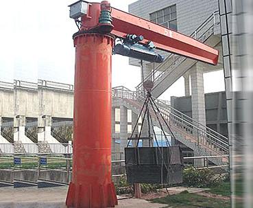 China 5ton / 7ton / 10ton Heavy-Duty Free Standing Electric Jib Crane With Wire Rope Hoist for sale