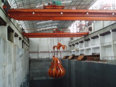 China EOT Crane With Grab Bucket For Waste Management/Power Generation, A8 for sale