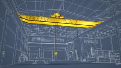 China 22 ton Double Girder Overhead Crane With Electric Hoist With Single Speed Or Dual Speed for sale