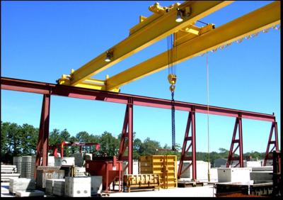 China 35 ton Double Girder Overhead Crane With Electric Hoist, Single Speed, Double Speed For Stock Ground / Mining for sale