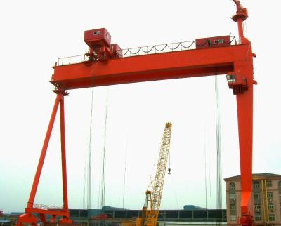 China 300t Main Girders Rain-Proof Electric Gantry Crane With Double-Trolleys For Ship Building for sale