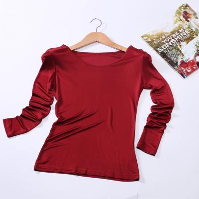 China Professional Anti-wrinkle Factory Price Manufacturer Girl Long Neck Women Pose Low Top Shirt for sale