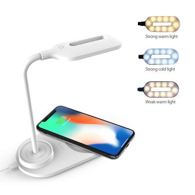 China Suitable for 2021 most products mobile phone USB wireless charger phone wireless charging fast charger with small LED night light for sale