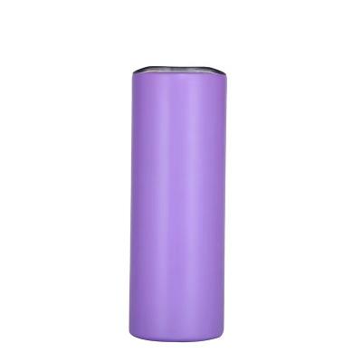 China Factory price viable diy water bottle with empty lids and straws sublimation for sale