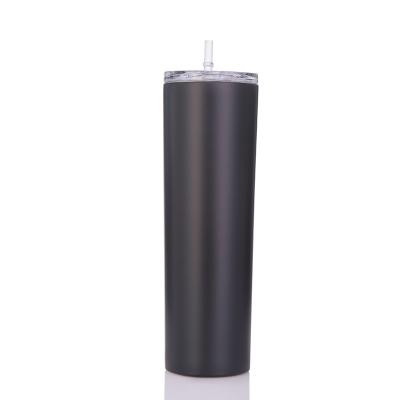 China 2021 Disposable Matte Black Stainless Steel Vacuum Double Wall Tumbler Cups Bulk Matte Tumbler Cups for sale