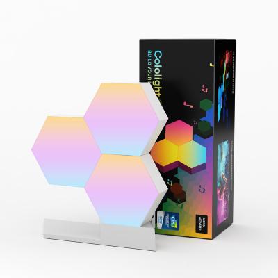 China Modern Cololight Hexagon Shop Party Pendant Light DIY Modules RGB Smart Light for sale