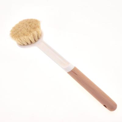 China 2021 Long Handle Pot Pan Kitchen Cleaning Plastic Long Dish Cleaning Brush Eco-Friendly Pot Dish Brushes for sale