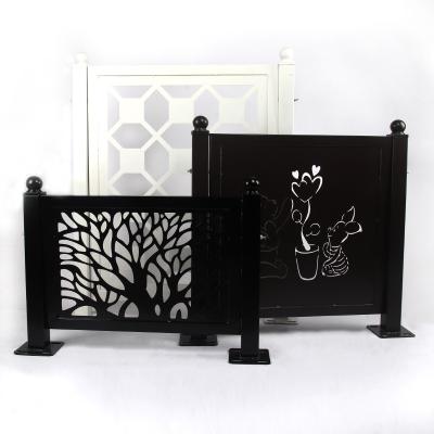 China Easily Assembled Laser Cut Powder Coated Metal Panel Fence Privacy Screen for sale