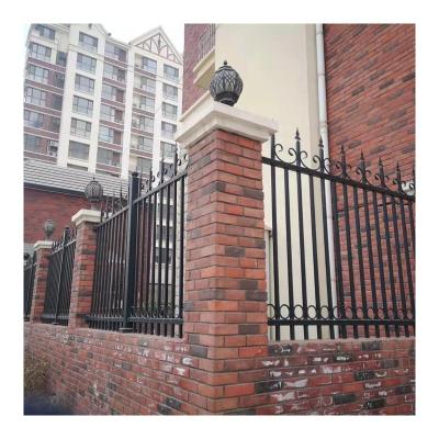 China Best Selling Easily Assembled Home Villa Cheap Wrought Iron Cast Iron Spike Fit Metal Privacy Fence for sale