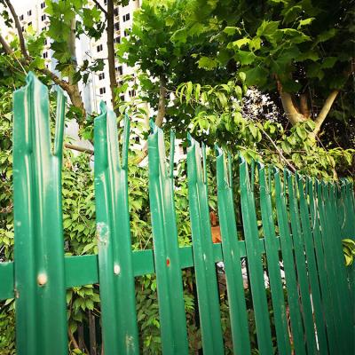 China Easily Assembled Galvanized Exterior Powder Coated Steel Posts Fence for sale