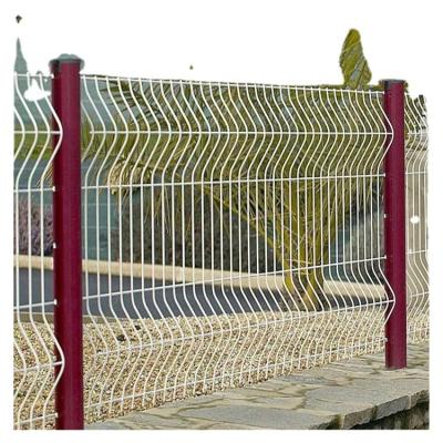 China Easily Assembled Safety Bend High Quality PVC Curved Heavy Duty Welded Wire Mesh Fence Panels for sale