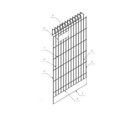 China Easily Assembled Safety PVC Curved Heavy Duty Welded Wire Mesh Fence Panels for sale