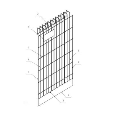 China Easily Assembled Best Quality PVC Curved Welded Wire Mesh Fence Panels for sale