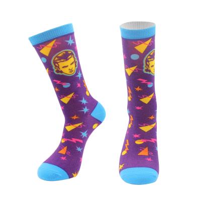 China 360 Sublimation Printing Antibacterial Digital All Over Screen Socks Printed Socks for sale