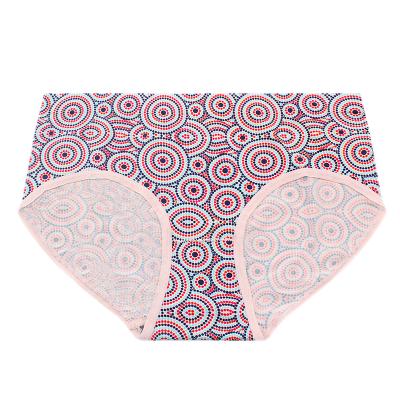 China Anti-wrinkle 3D Designed Pattern Printing Women Underwear Panties Pink Thong High Cut Panties for sale