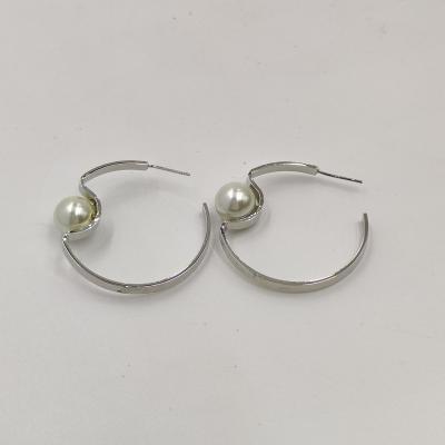 China TRENDY fashion earring made in brass with shell pearl for sale