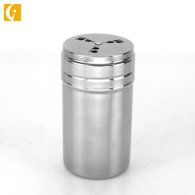 China Special 304 Stainless Steel Sustainable Flavoring Jar Bottle Rotary Seasoning Barbecue Sprinkle Powder Tube for sale