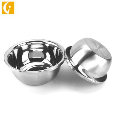 China Multi Viable Specification Thickened 304 Stainless Steel Food Bowls Mixing Bowl Soup Serving Basin for sale