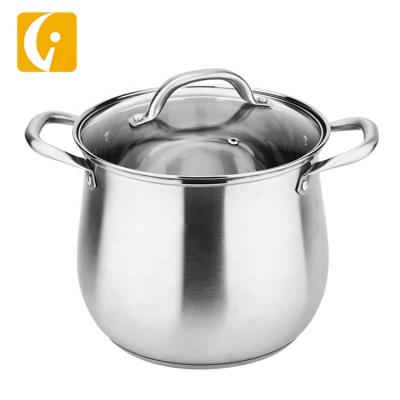 China Sustainable High Quality Insulated Stainless Steel Casserole With Glass Lid for sale