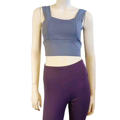 China Custom Breathable Women Sport Yoga Clothing Top Vest Yoga Clothing for sale