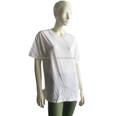 China Solid Simple Style Women Short Sleeve Casual Long T Shirt Unisex Loose Blouse for sale