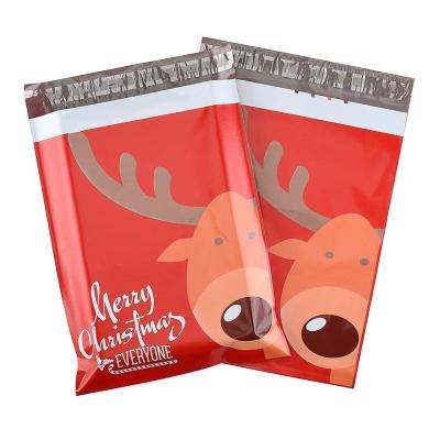 China Chinese Manufacturers Strong Adhesives 10 x 13 Inch Custom Design Christmas Santa Design Self Adhesive Shipping Bags for sale