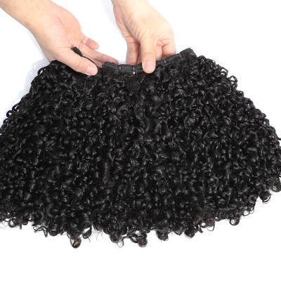 China Unprocessed Virgin Cambodian Human Hair Unprocessed Cuticle Aligned Hair Vendors, Grade 12A Double Pixie Curly Raw Cambodian Hair Drawn Superb Bundles for sale