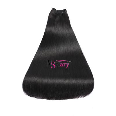 China FUMI Msmary Malaysian Straight Human Hair Bundles Unprocessed Natural Black Mink Hair Weave 100g/pcs for sale