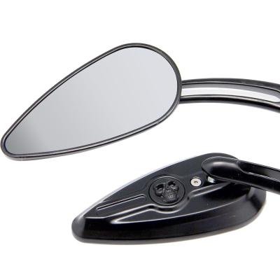 China Retro Aluminum Alloy High-end Quality Motorcycle Modified Decorative Mirror Custom Rear View Mirror For Harley for sale