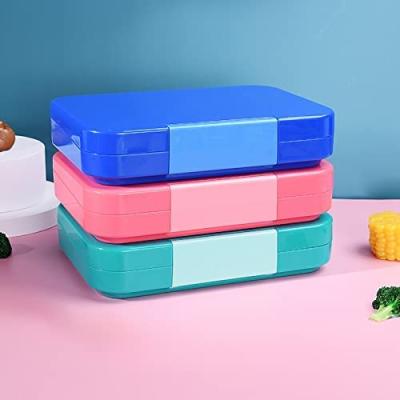 China Hot Country Northfox Disposable Lunch Box Reusable No Leak Kids Bento Box With 4 Compartments Japanese Bento Lunch Box Leakproof Kits for sale